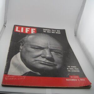 Life Magazine November 2, 1953 Churchill Tells How The Cold War Began (vintage)